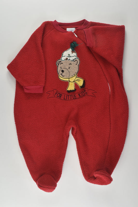 Confetti Size 0 Bear Fleece Suit