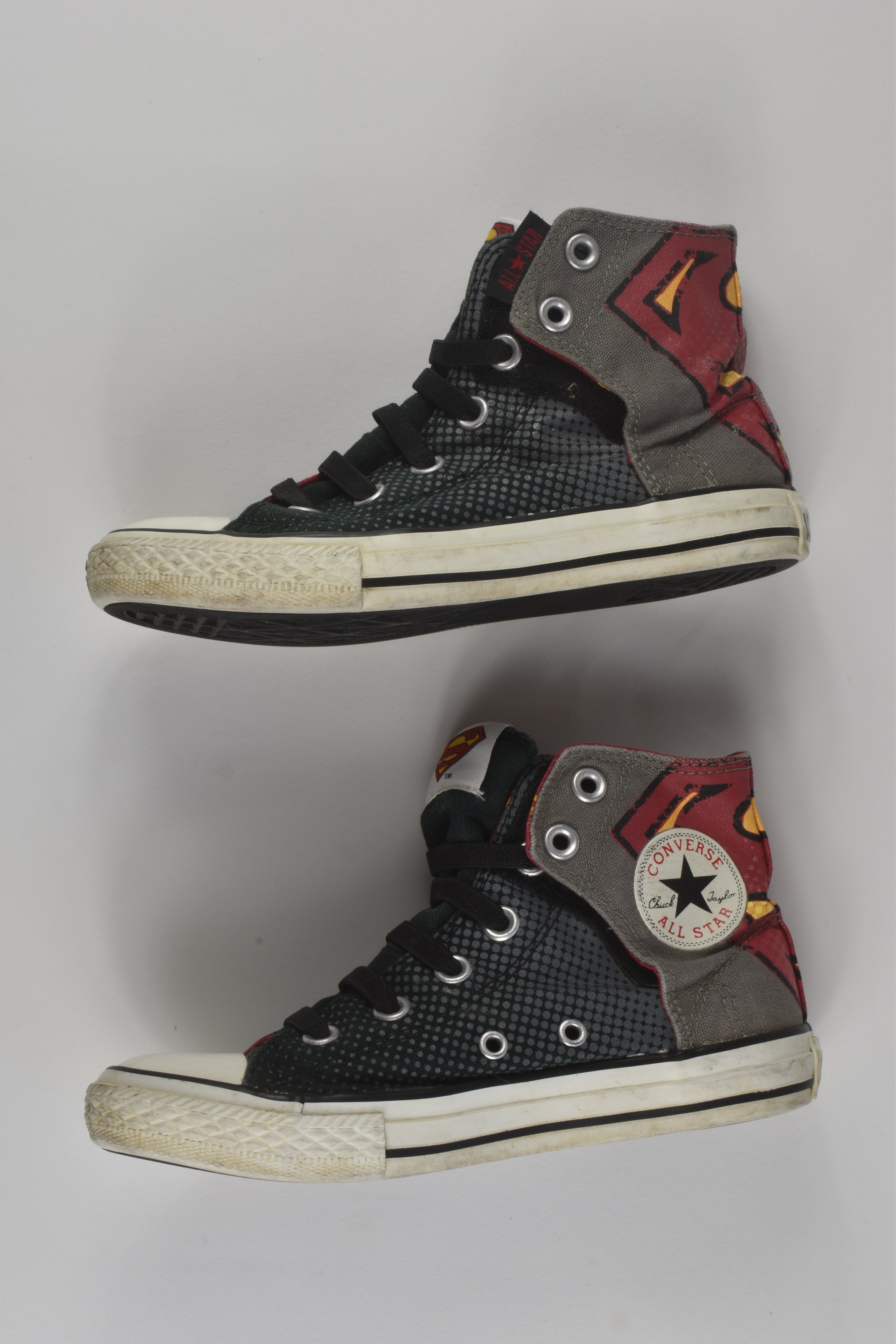 Converse All Star Size US 1 Superman Shoes MiniMe Preloved Baby and Kids Clothes