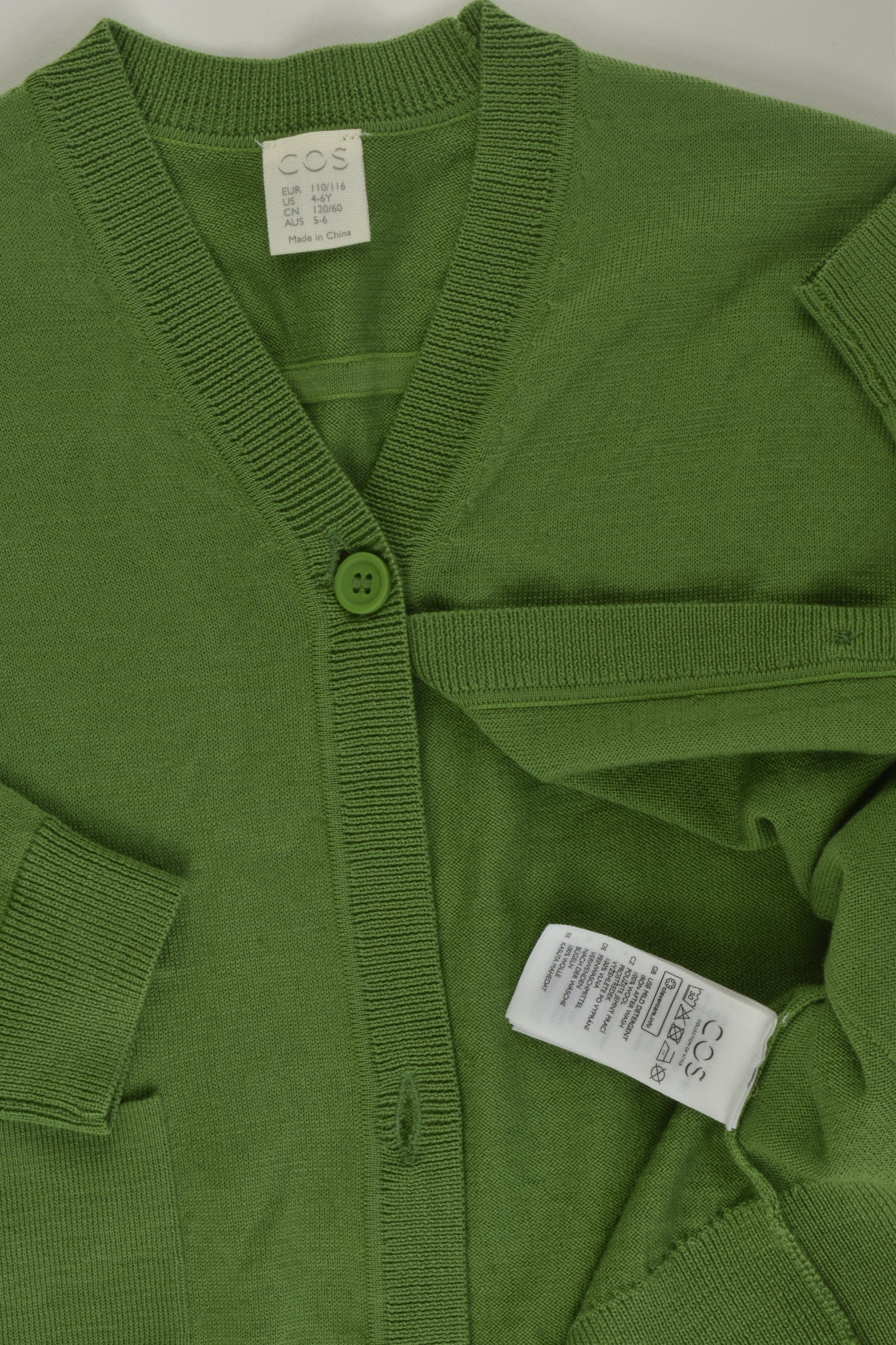 Cos Size 5-6 Wool Cardigan