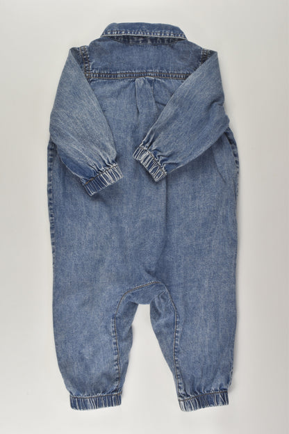 Cotton On Baby Size 0 Lightweight Denim Romper