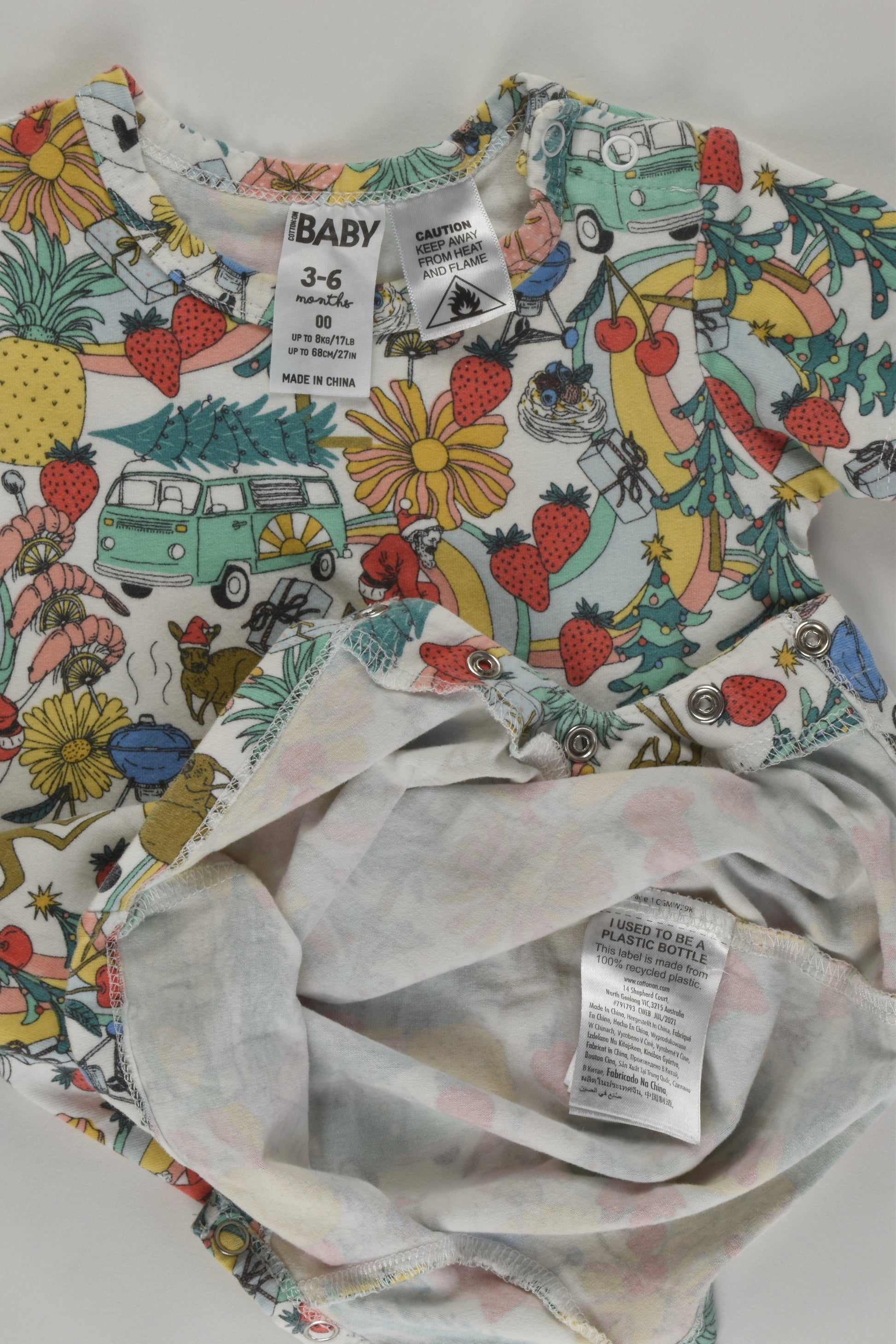 Cotton On Baby Size 00 Short Christmas Romper