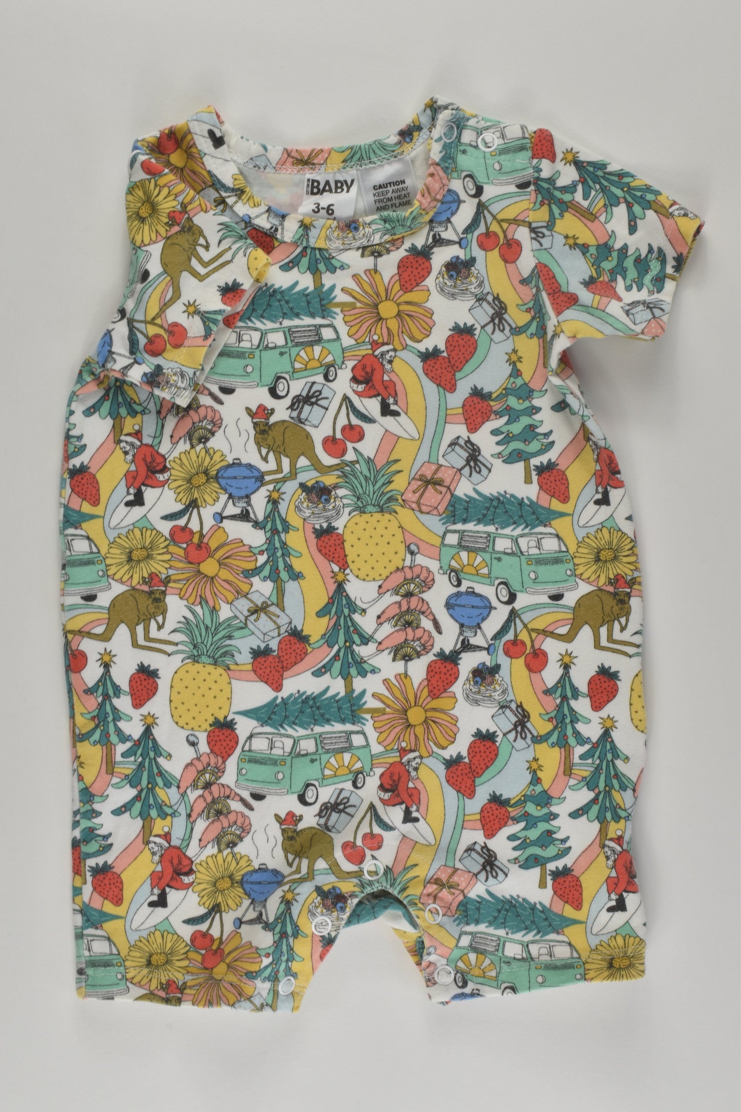 Cotton On Baby Size 00 Short Christmas Romper