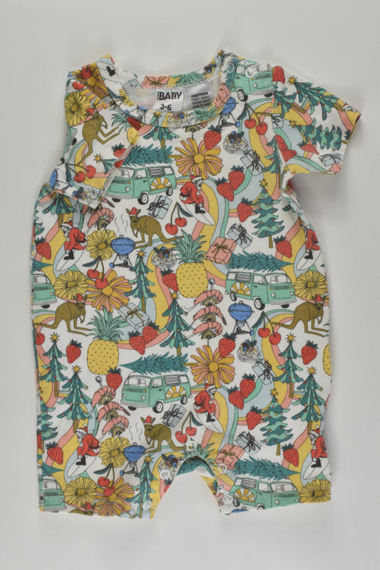 Cotton On Baby Size 00 Short Christmas Romper