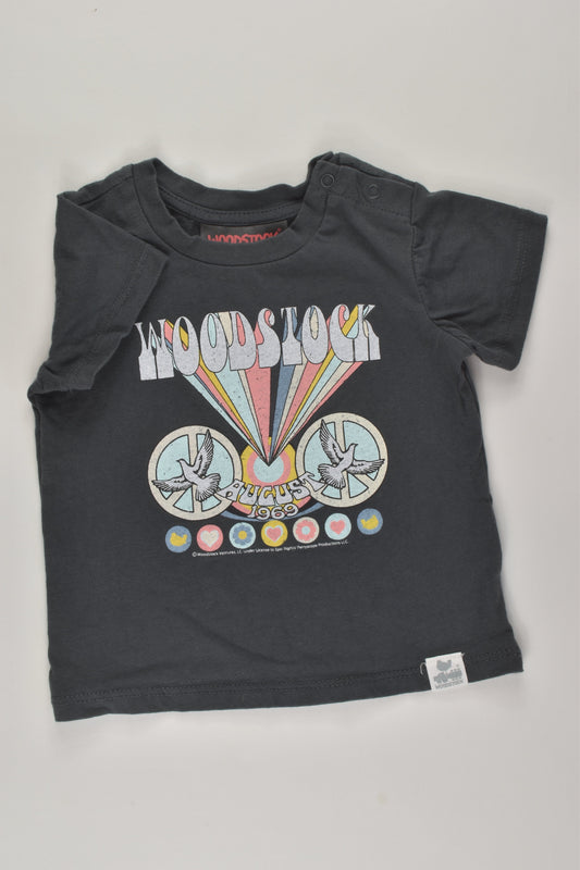 Cotton On Baby Size 00 Woodstock T-shirt