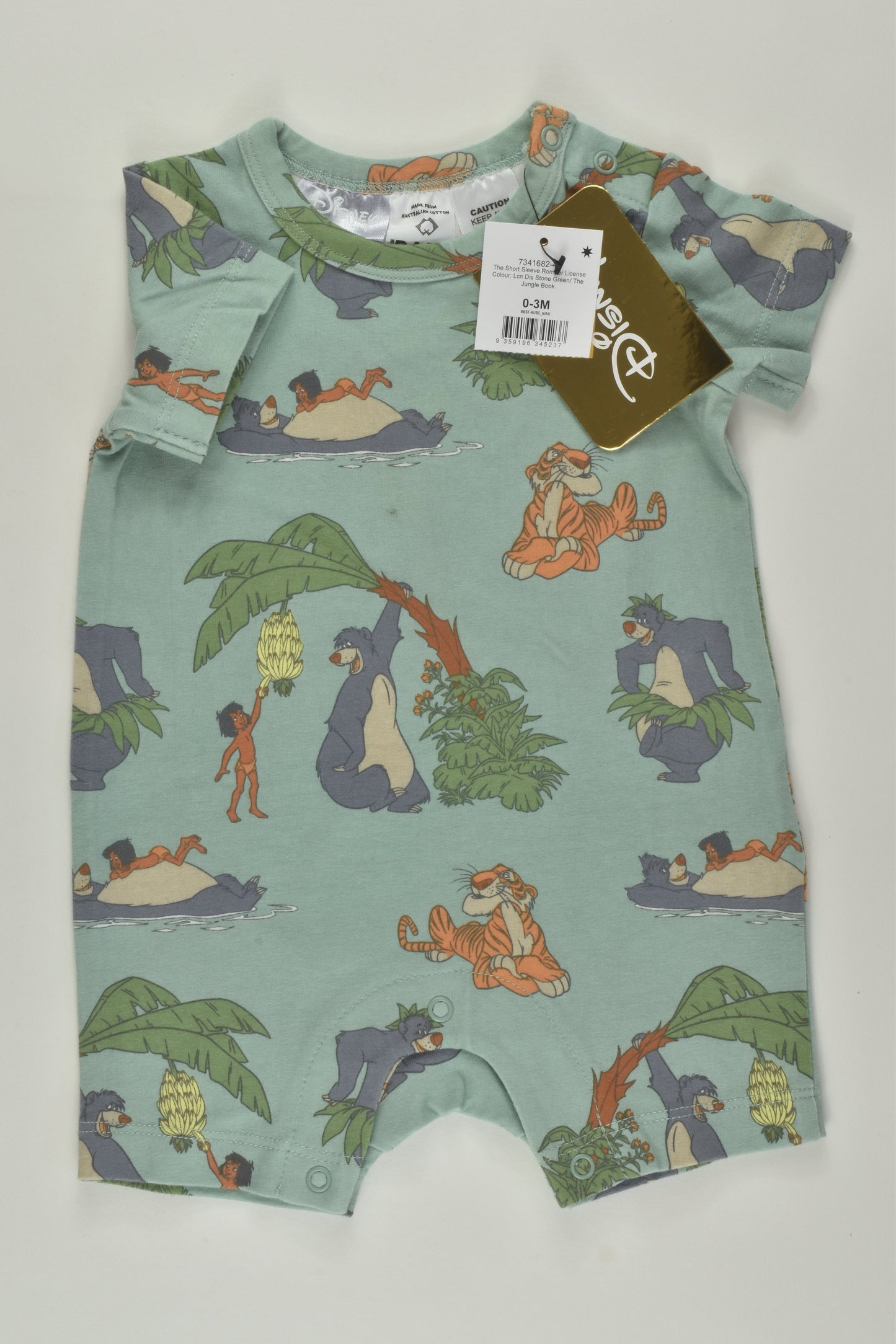 Cotton On Baby Size 000 Jungle Book Hort Romper