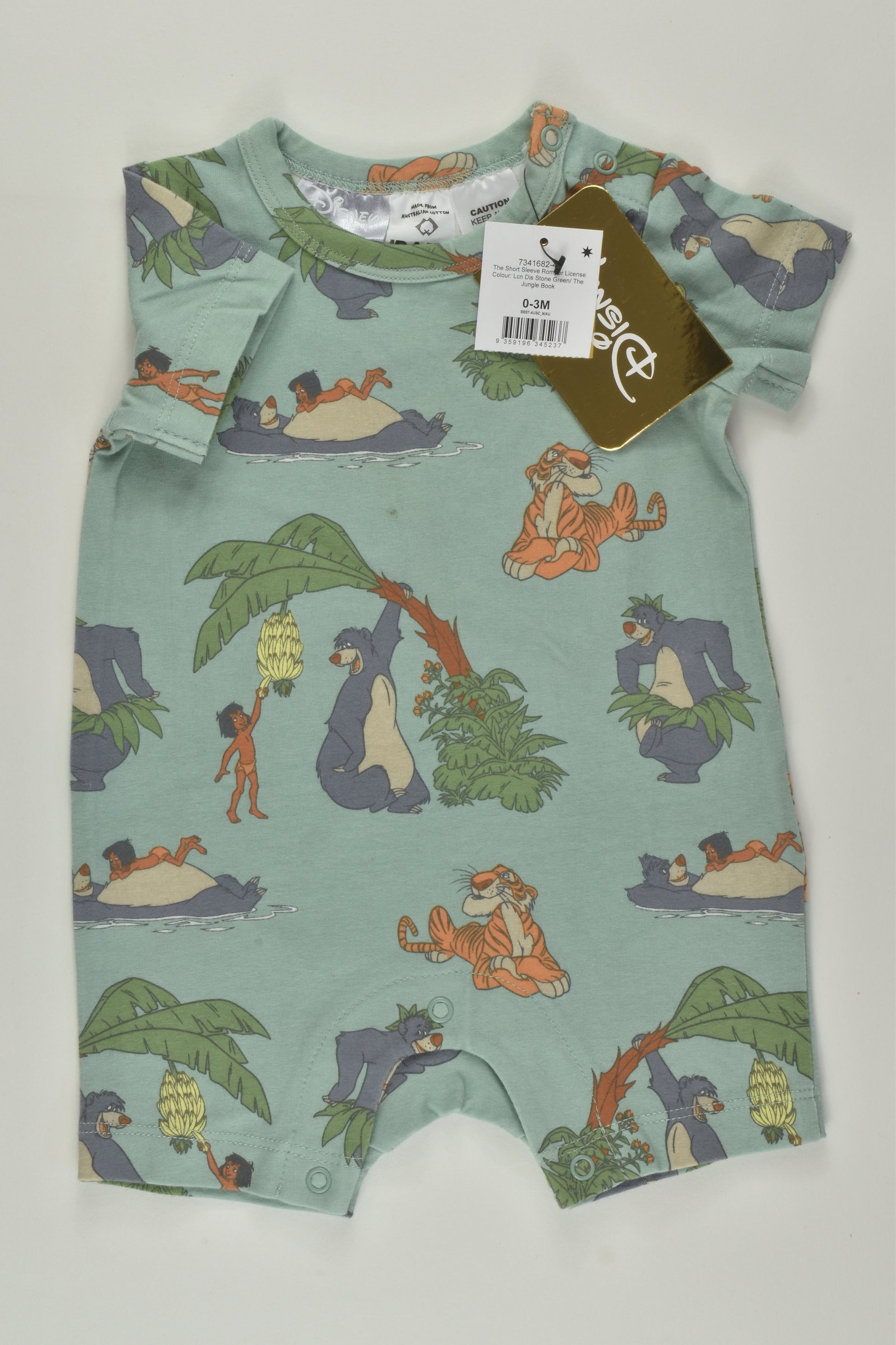 Cotton On Baby Size 000 Jungle Book Hort Romper