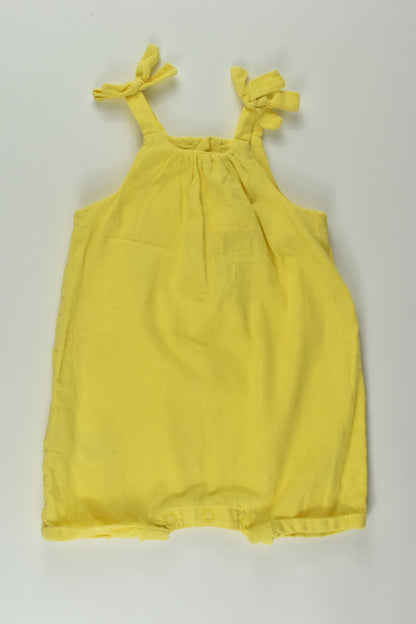 Cotton On Baby Size 000 Linen Blend Short Romper