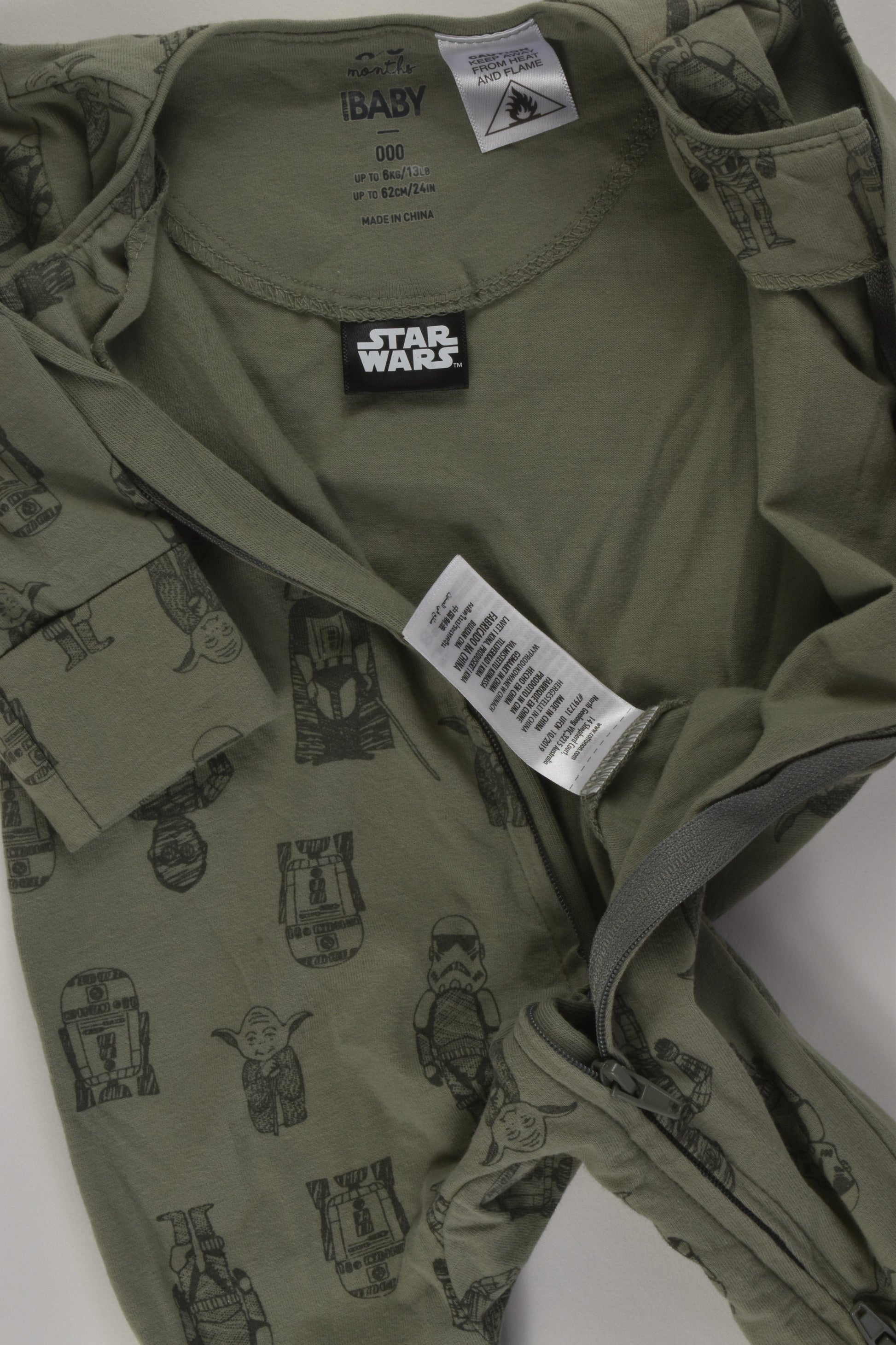 Cotton On Baby Size 000 Star Wars Romper