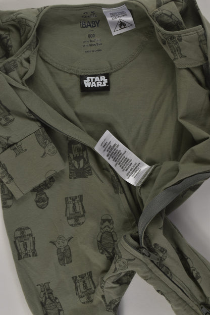Cotton On Baby Size 000 Star Wars Romper