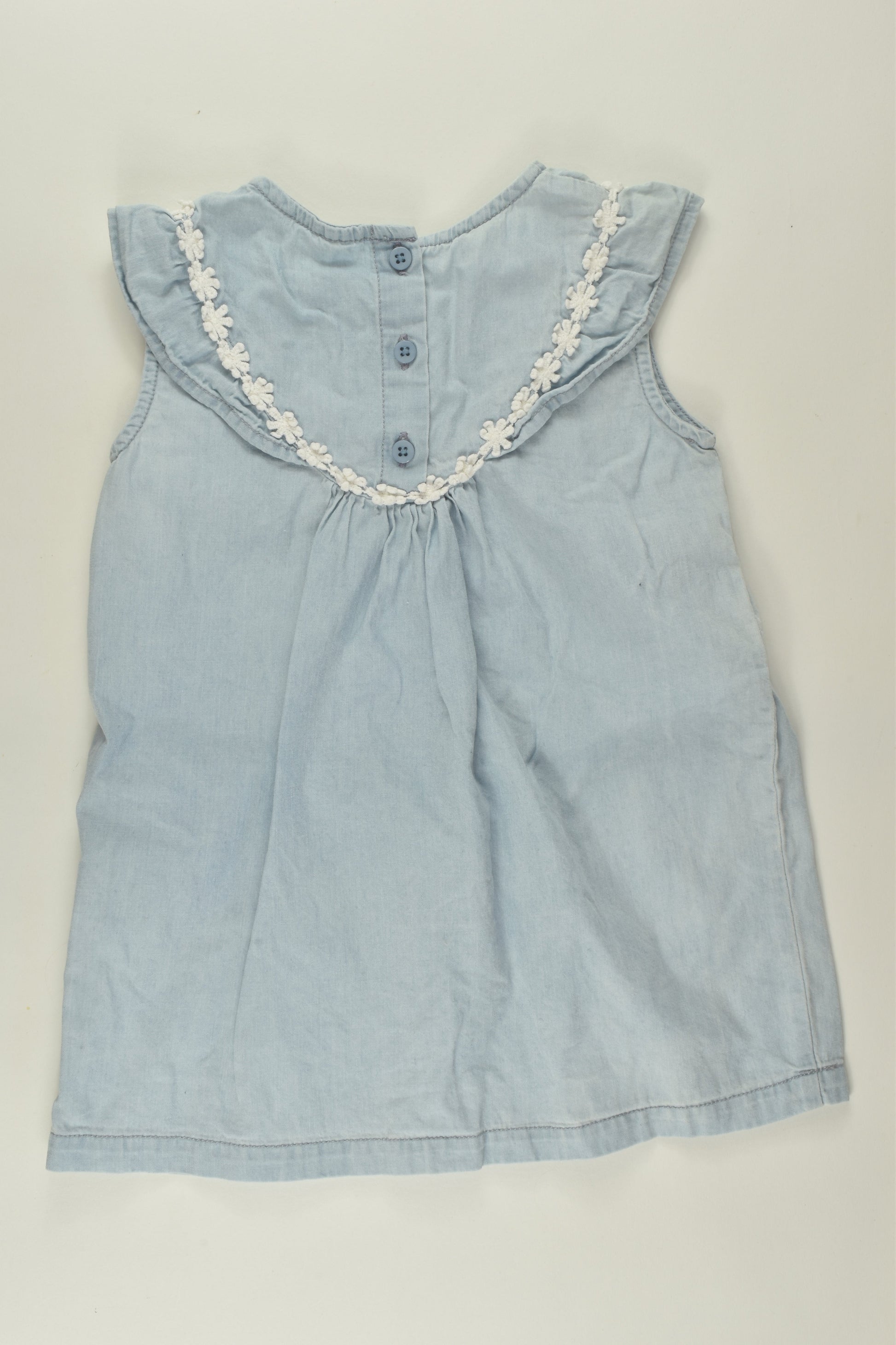 Cotton On Baby Size 1 Lightweight Denim Dress