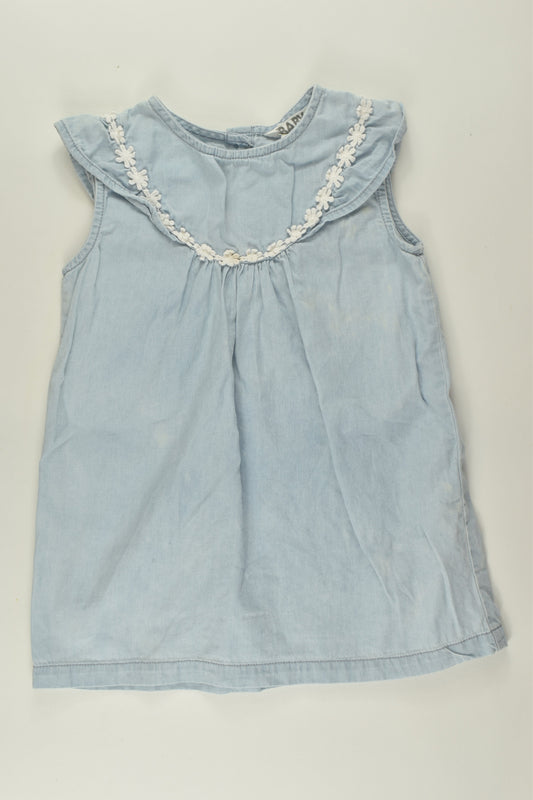Cotton On Baby Size 1 Lightweight Denim Dress