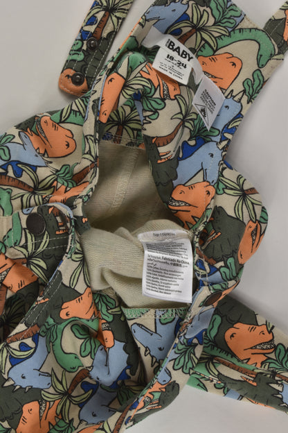 Cotton On Baby Size 2 Dinosaur Overalls