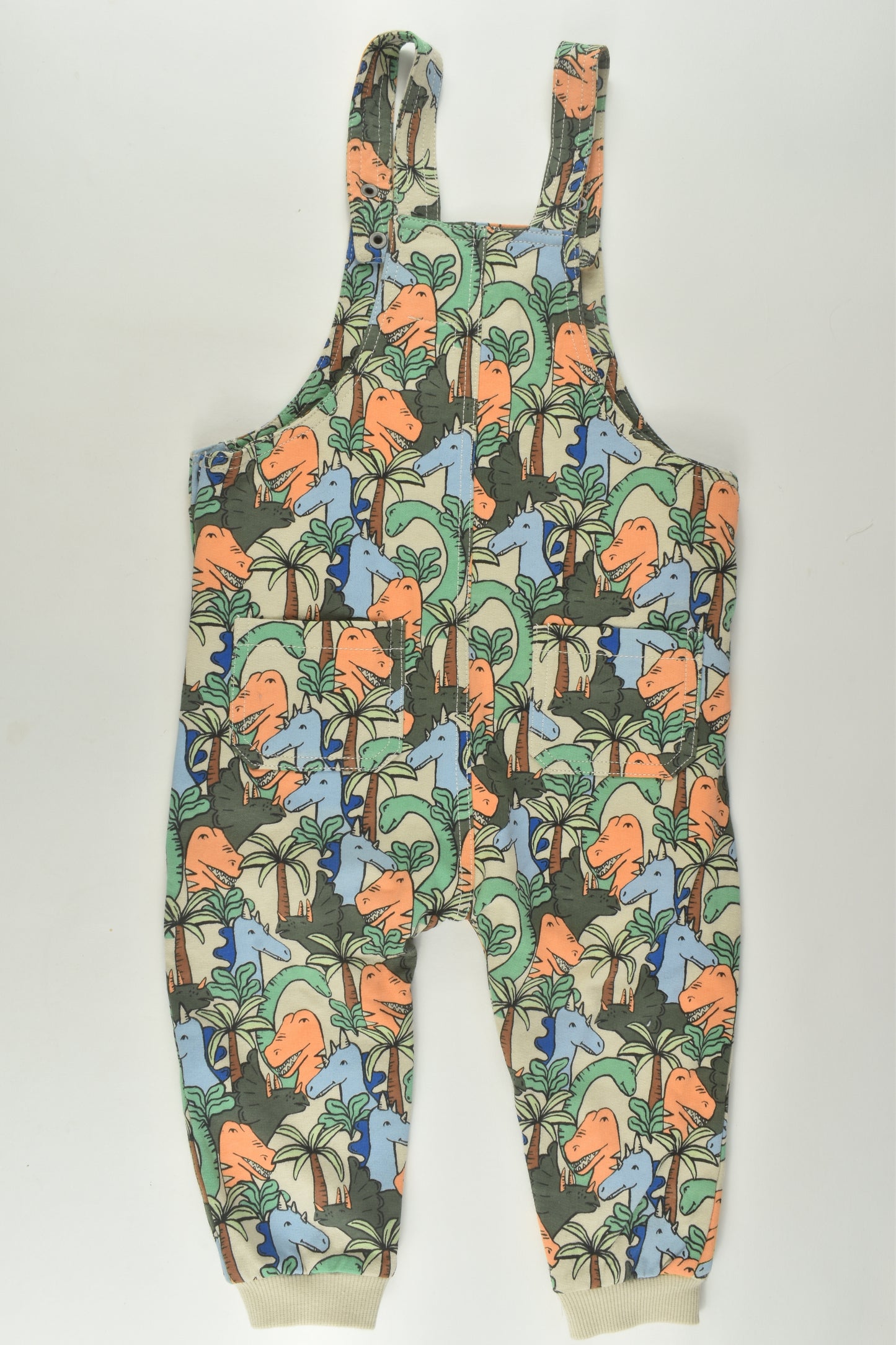 Cotton On Baby Size 2 Dinosaur Overalls