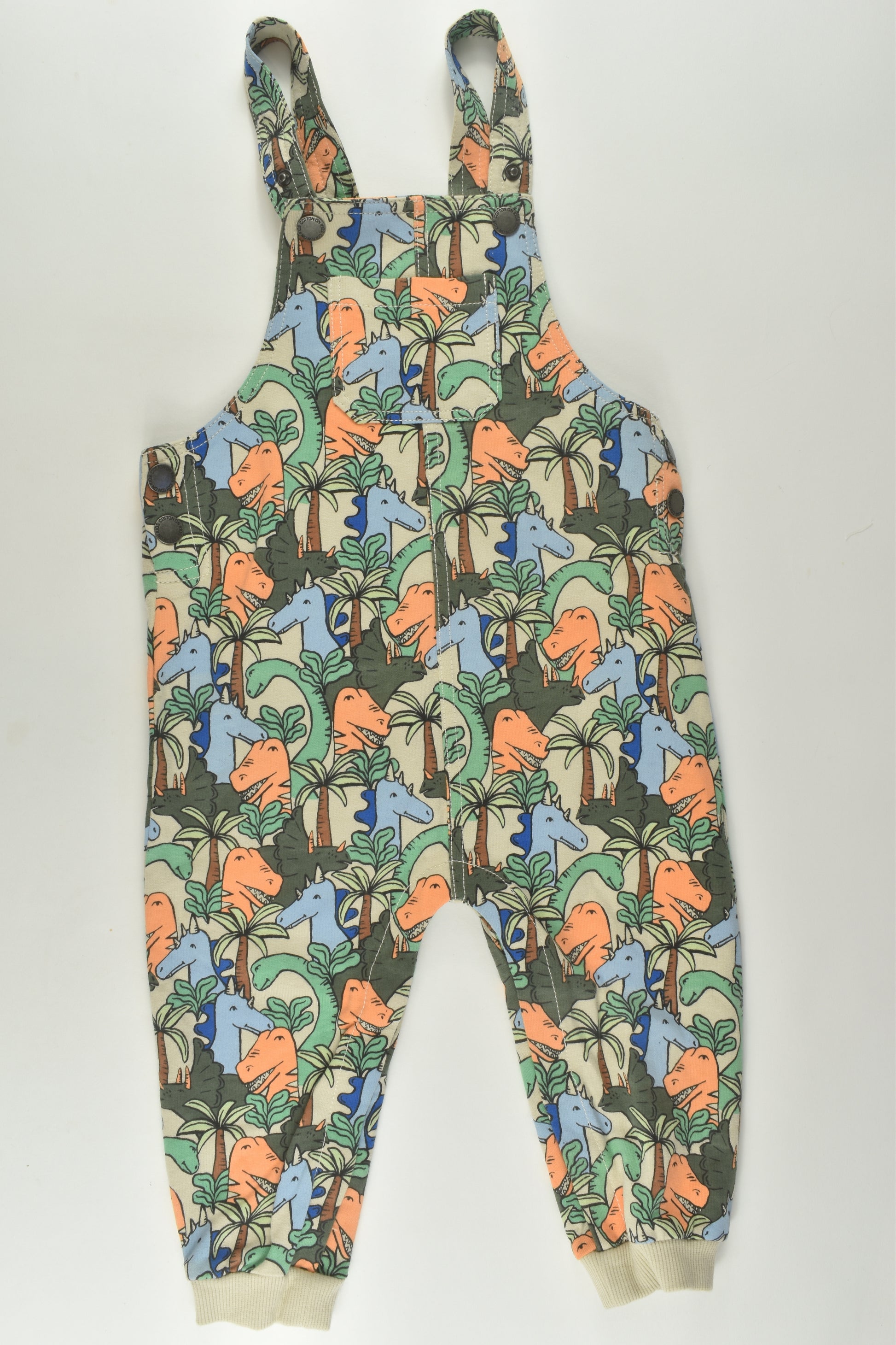 Cotton On Baby Size 2 Dinosaur Overalls