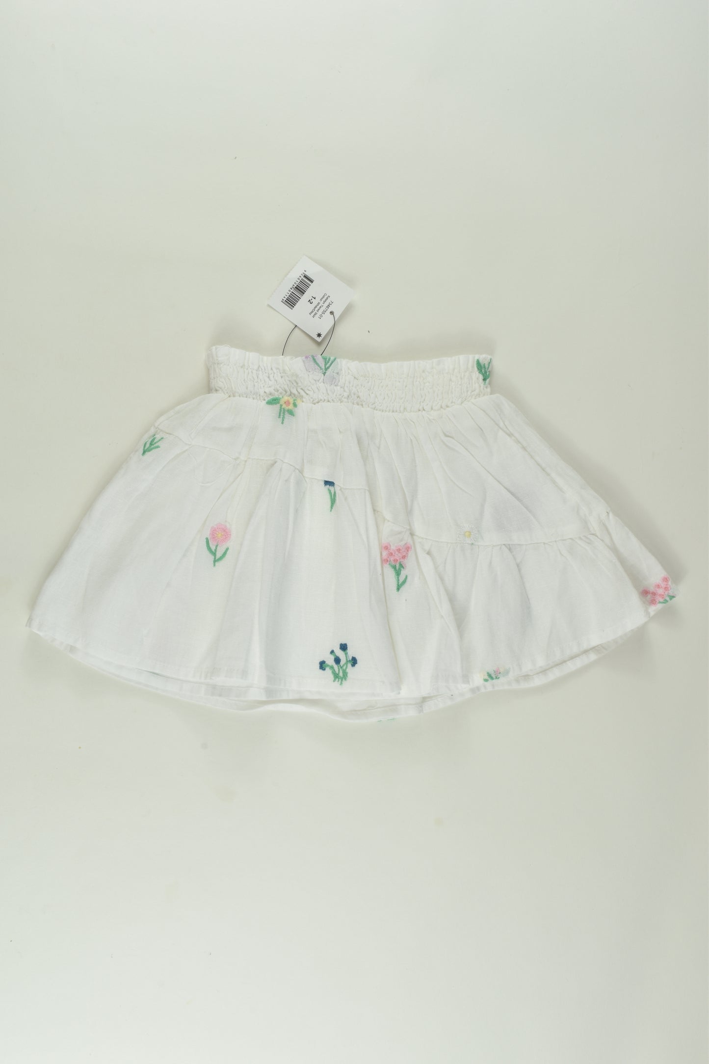Cotton On Kids Size 1-2 Lined Embroidery Skirt