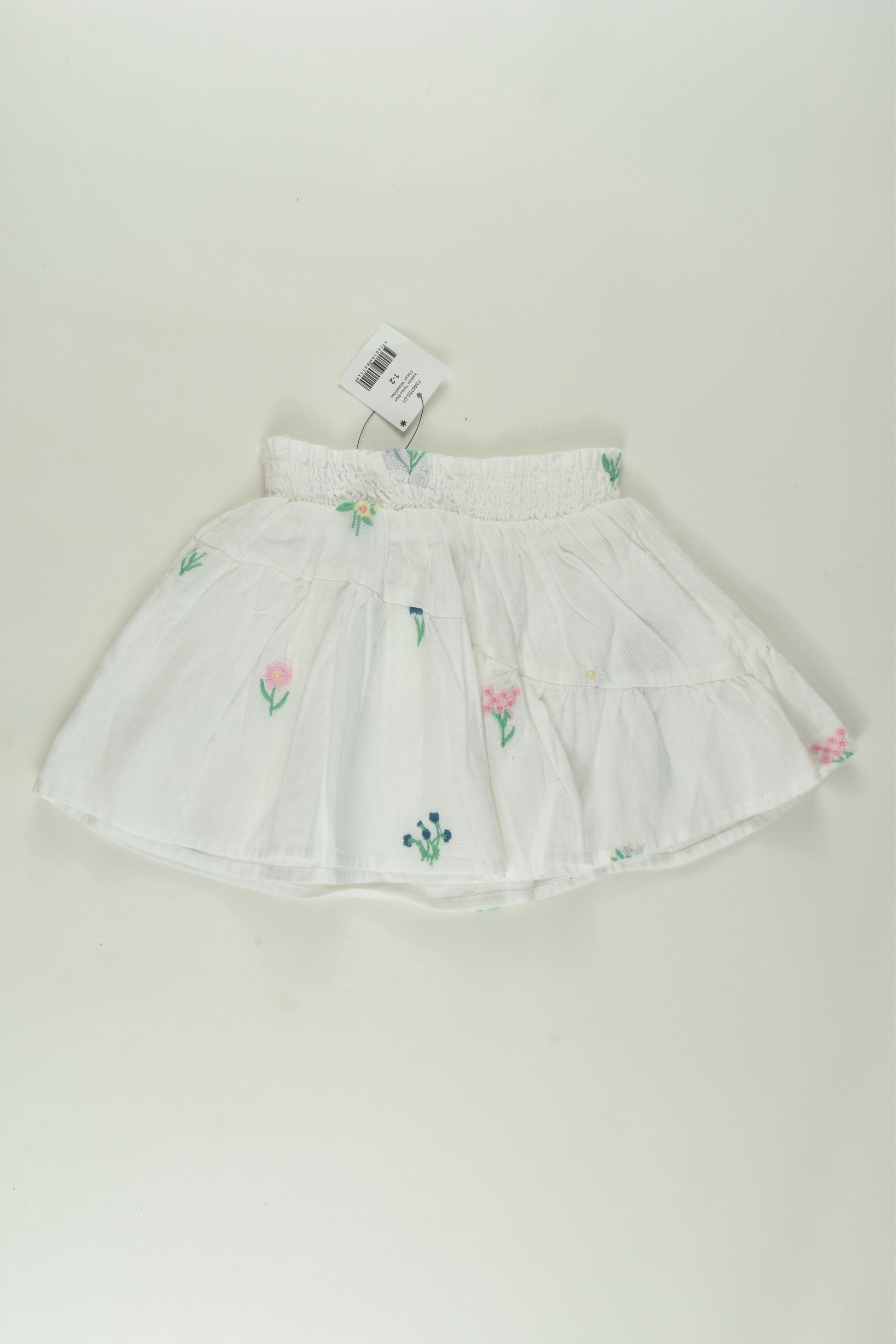 Cotton On Kids Size 1-2 Lined Embroidery Skirt