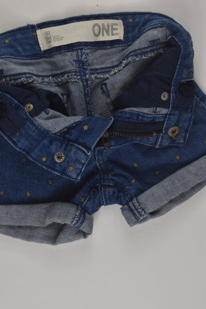 Cotton On Kids Size 1 Denim Shorts