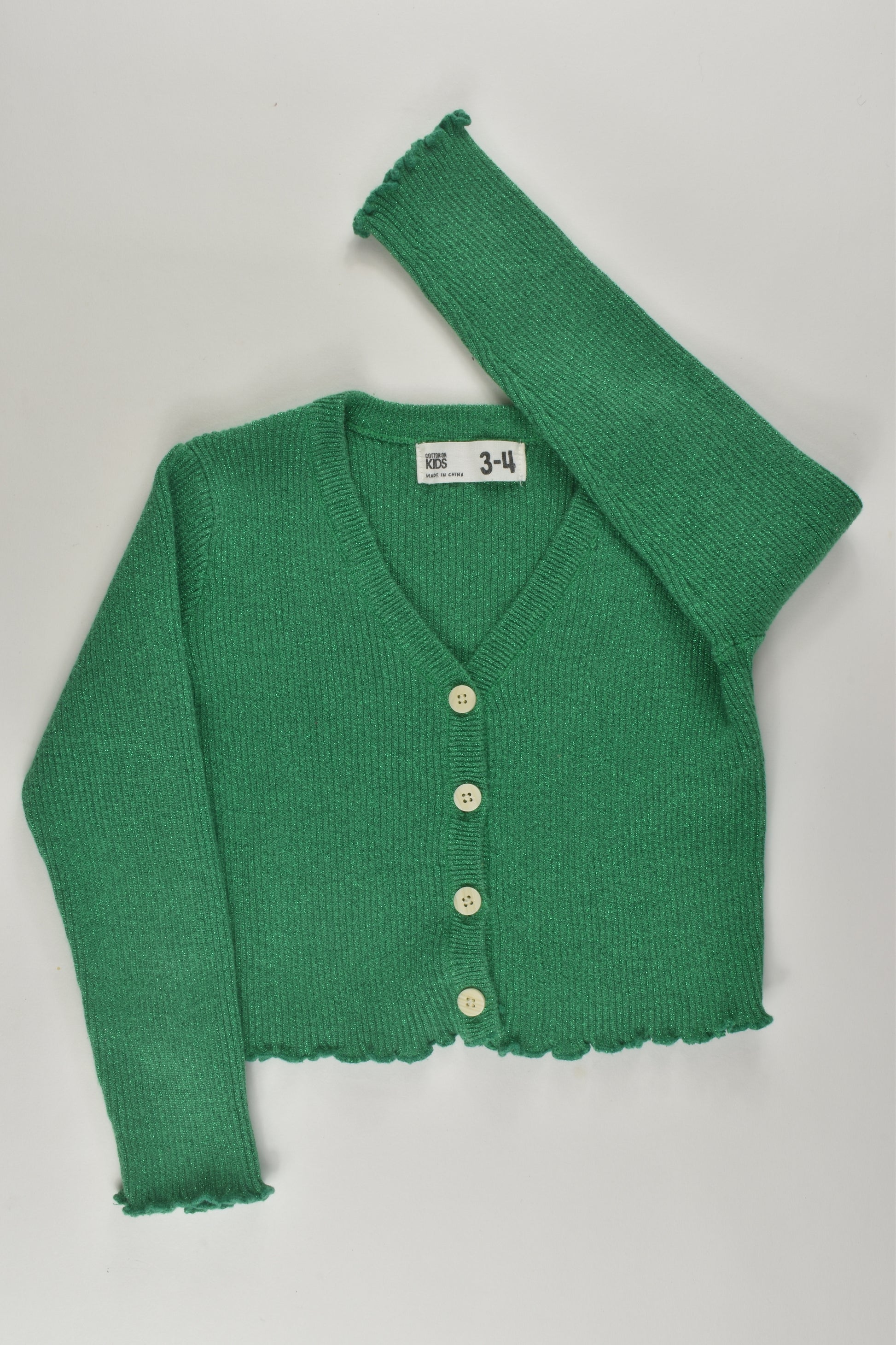 Cotton On Kids Size 3-4 Metallic Cardigan