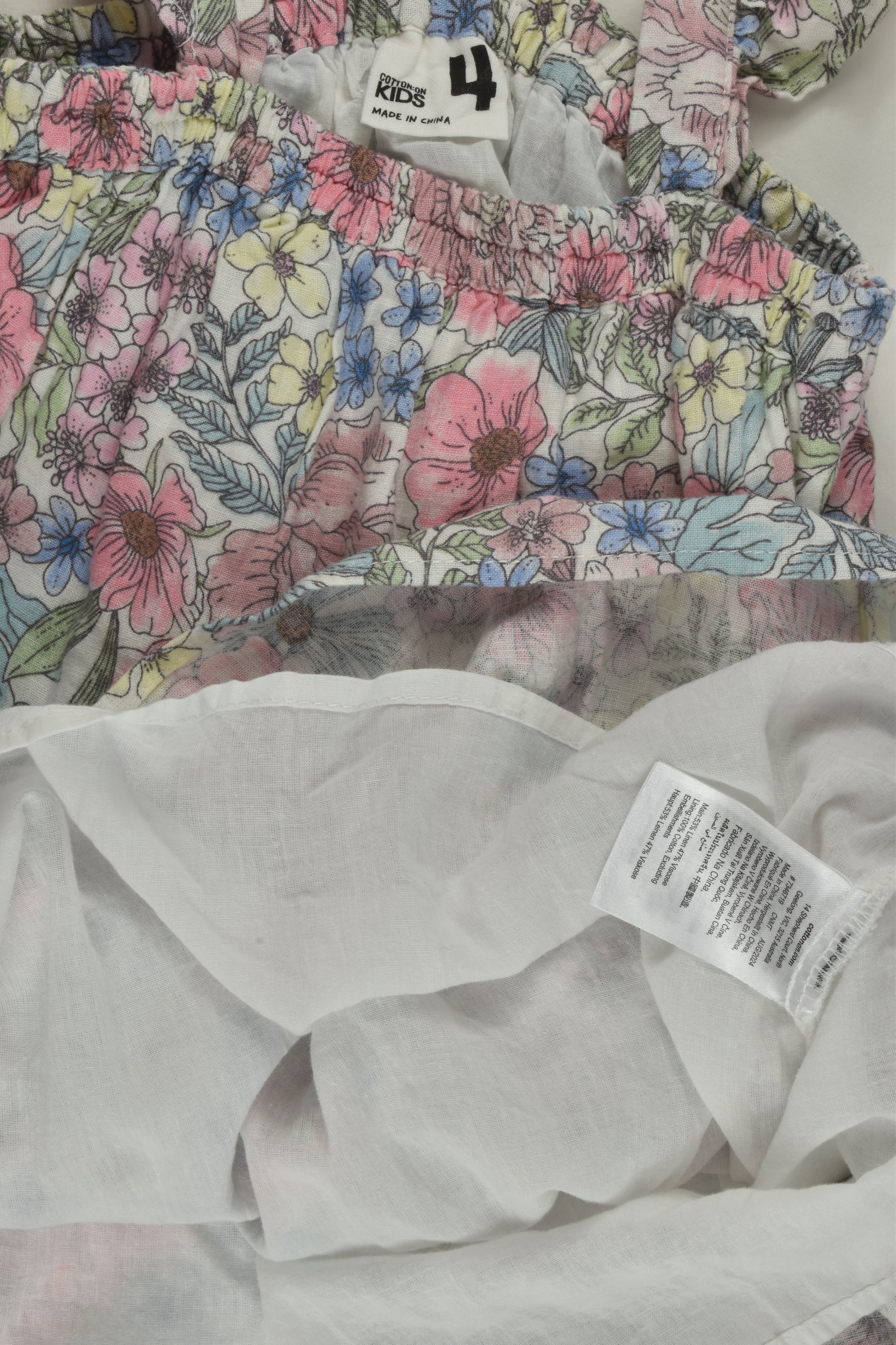 Cotton On Kids Size 4 Linen Blend Dress