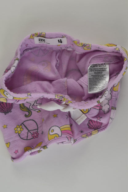 Cotton On Kids Size 4 Unicorn Shorts