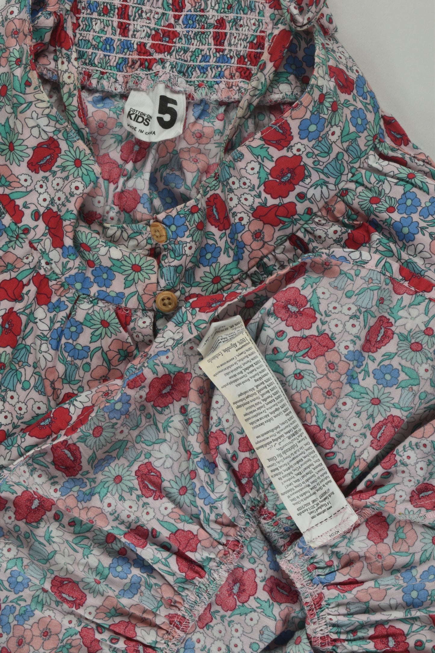 Cotton On Kids Size 5 Liberty Print Dress