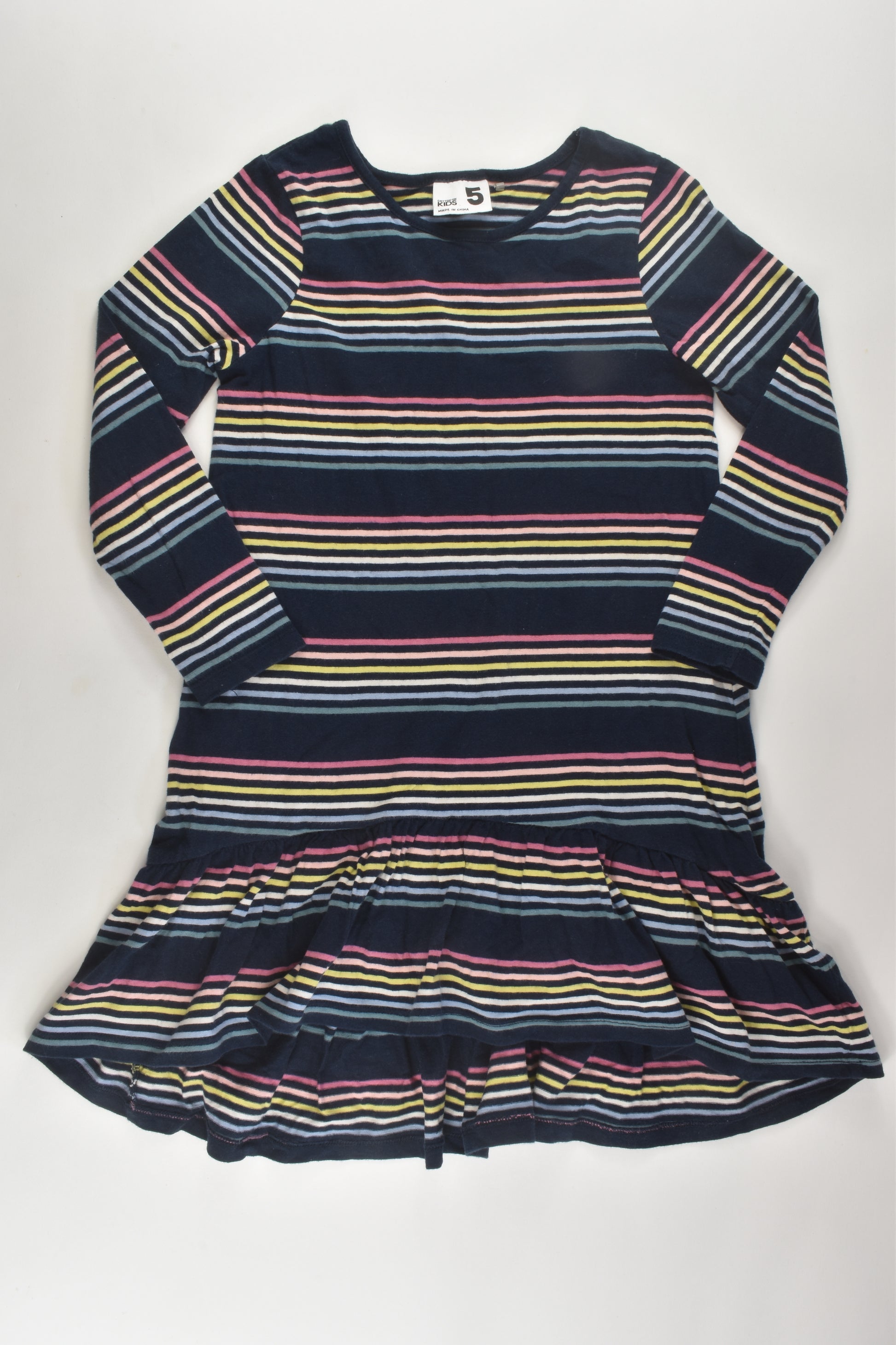 Cotton On Kids Size 5 Striped Dress