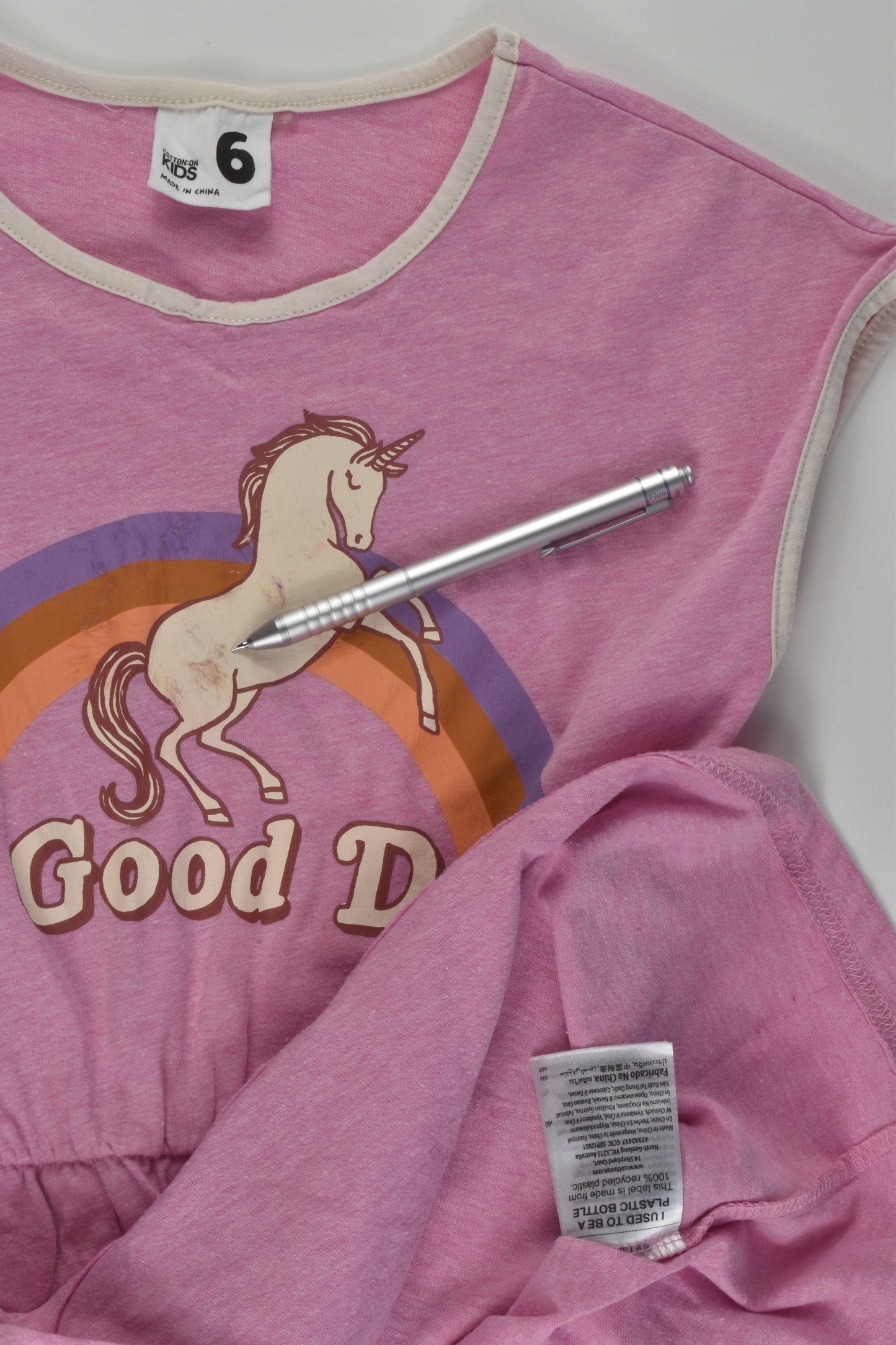 Cotton On Kids Size 6 Unicorn Dress