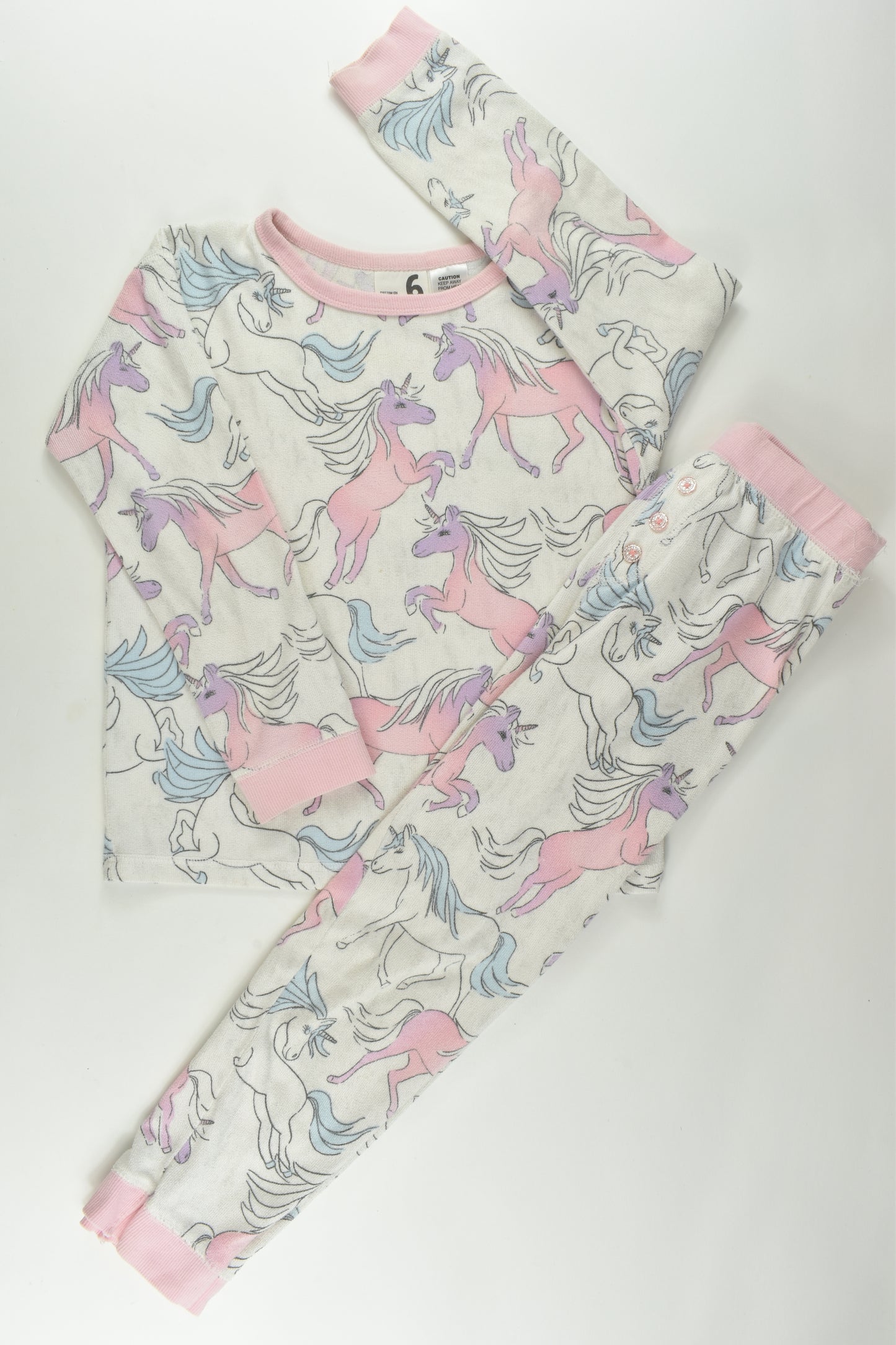 Cotton On Kids Size 6 Unicorn Pyjamas