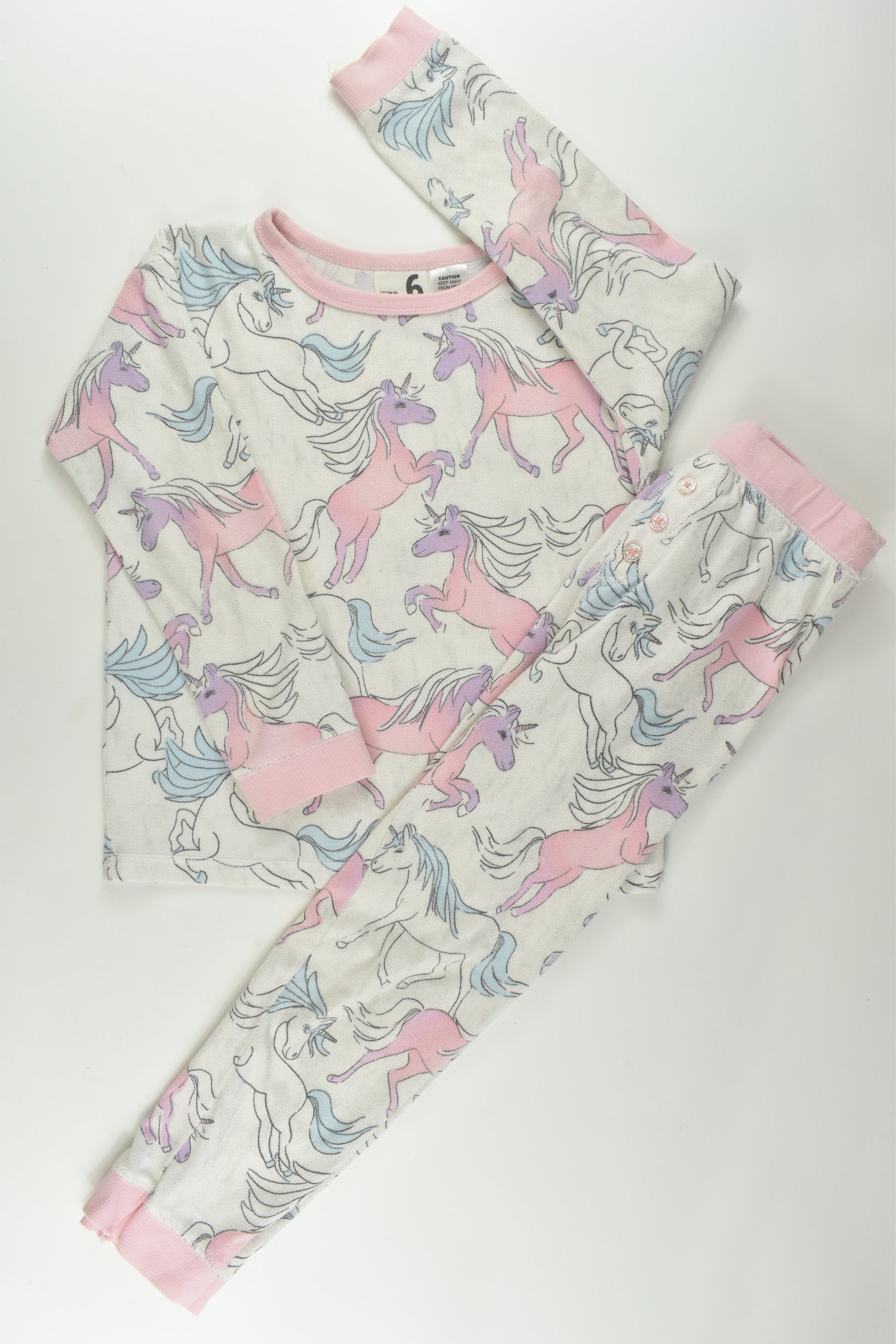 Cotton On Kids Size 6 Unicorn Pyjamas
