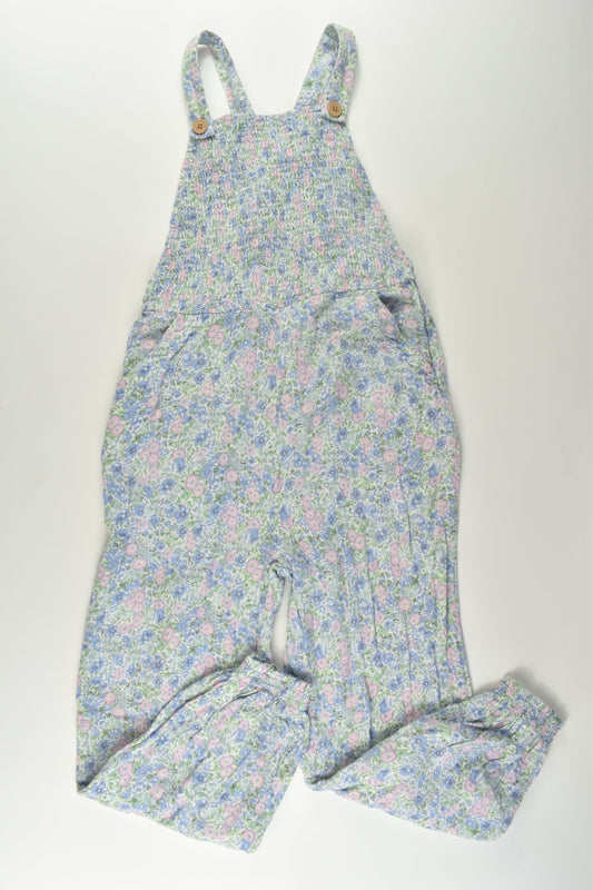 Cotton On Kids Size 7 Liberty Print Muslin Overalls