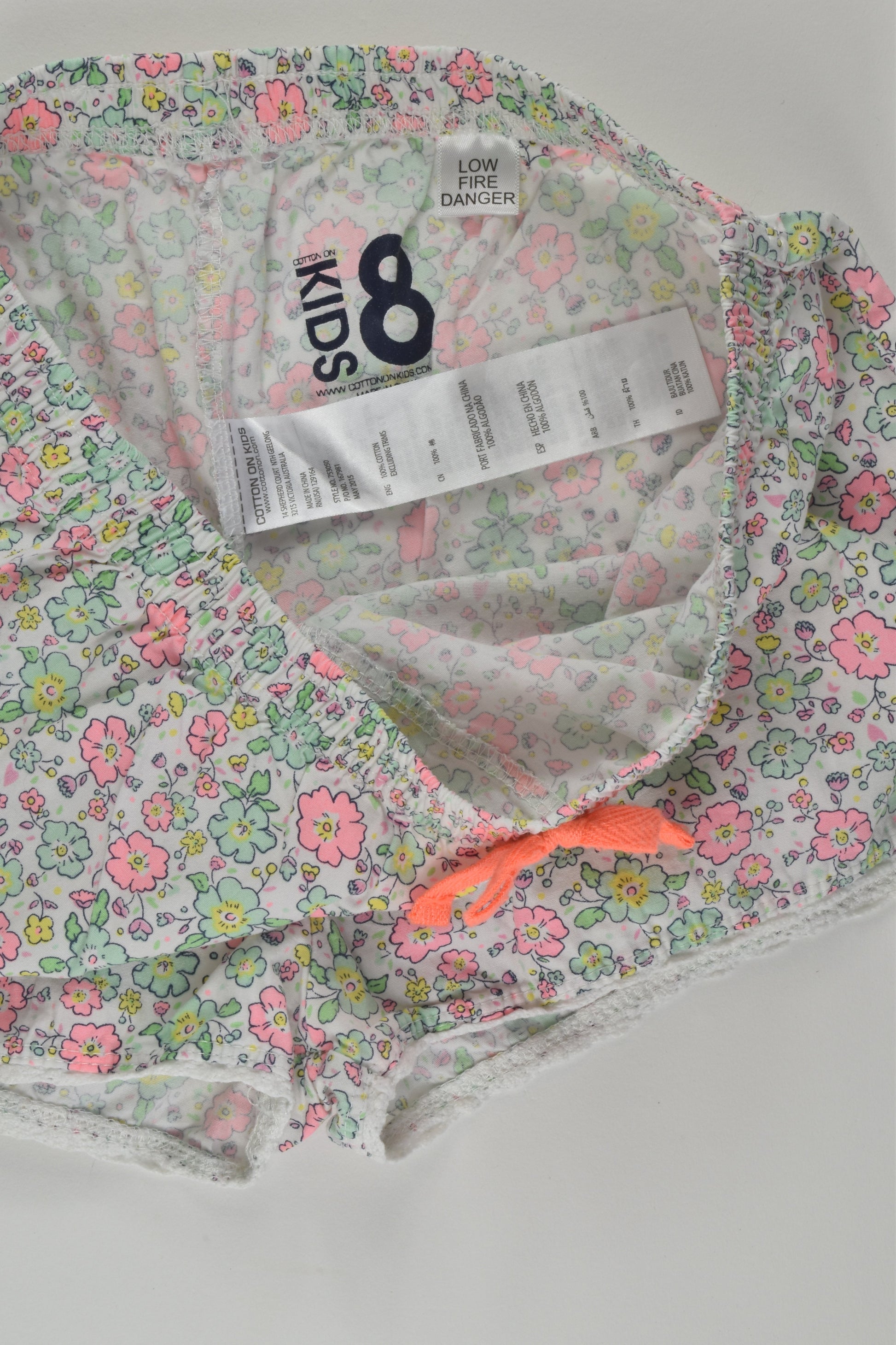 Cotton On Kids Size 8 Liberty Print Shorts