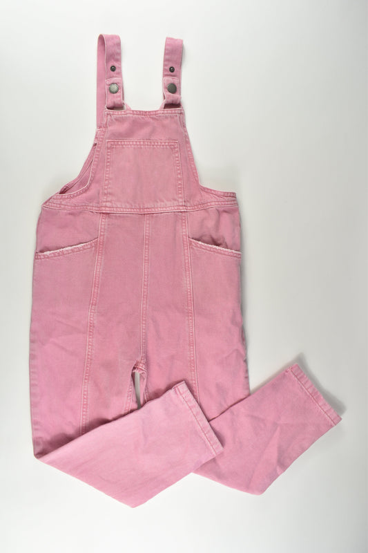 Cotton On Kids Size 8 Pink Denim Overalls
