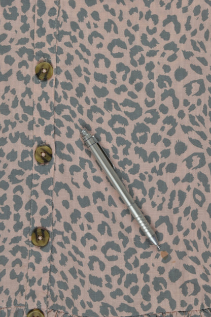 Cotton On Kids Size 9-10 Leopard Print Dress