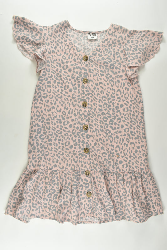 Cotton On Kids Size 9-10 Leopard Print Dress