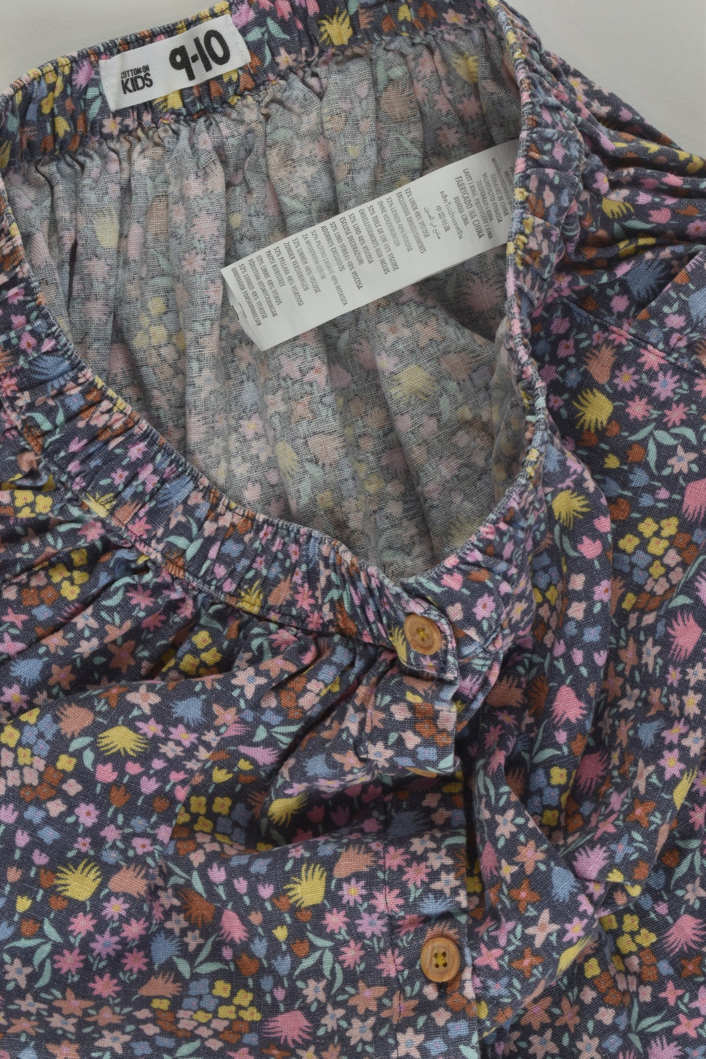 Cotton On Kids Size 9-10 Linen Blend Skirt