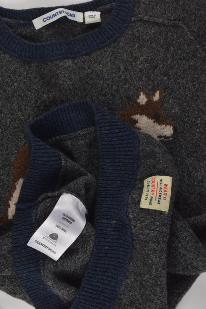 Country Road Size 10 Wool Wolf Jumper
