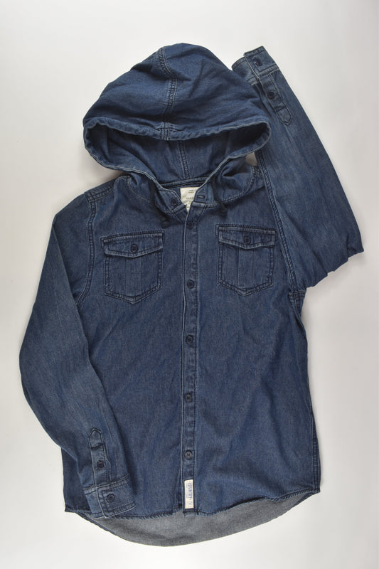 Country Road Size 12 Denim Shirt with Hood