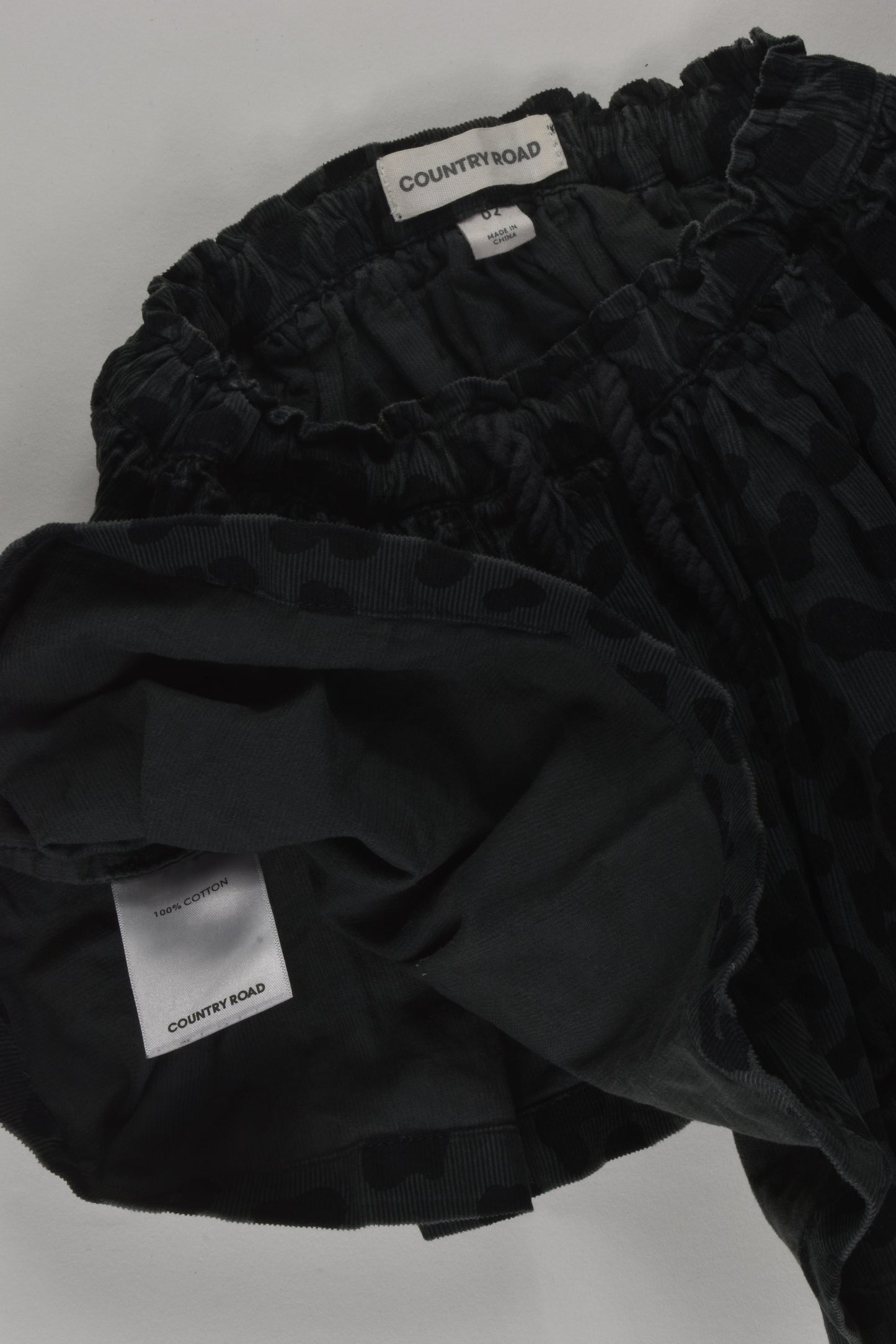 Country Road Size 2 Leopard Print Cord Skirt