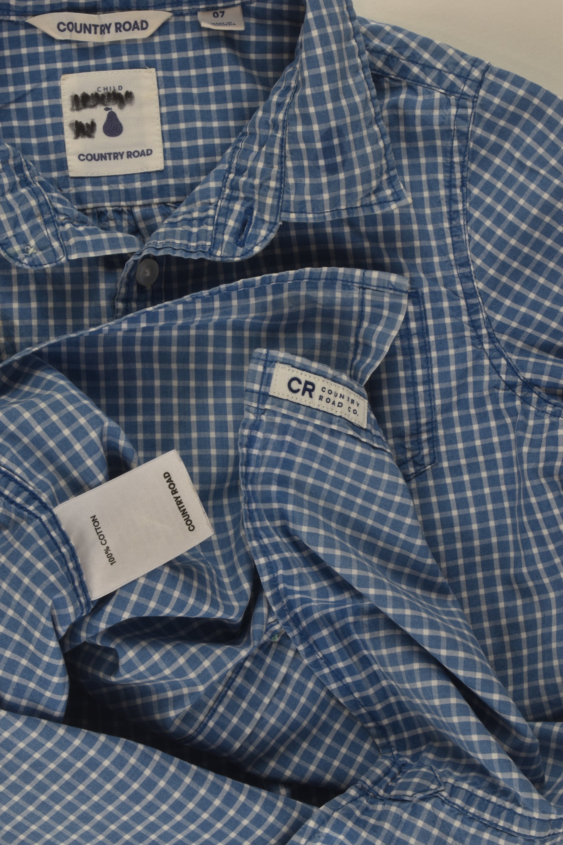 Country Road Size 7 Checked Shirt