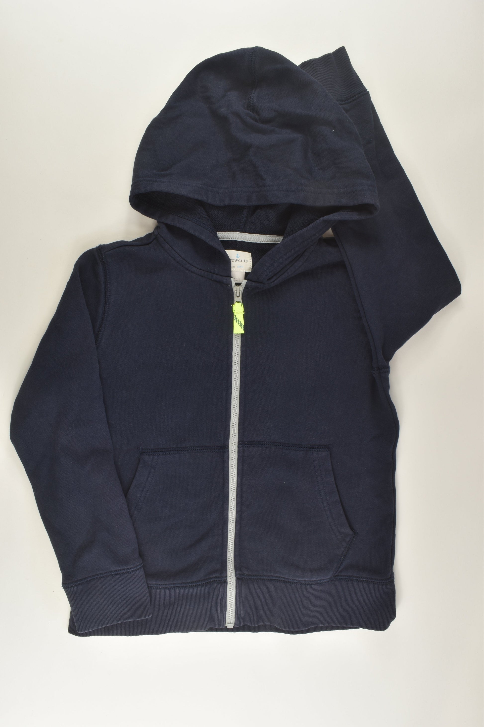 Crewcuts Size 6-7 Navy Zip Jumper