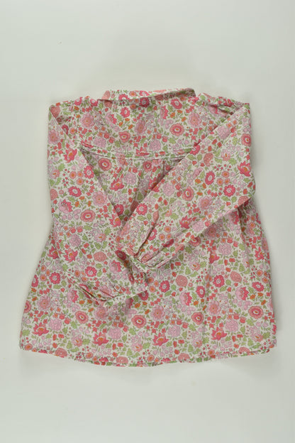 Cyrillus Paris Size 1 Liberty Print Blouse/Tunic