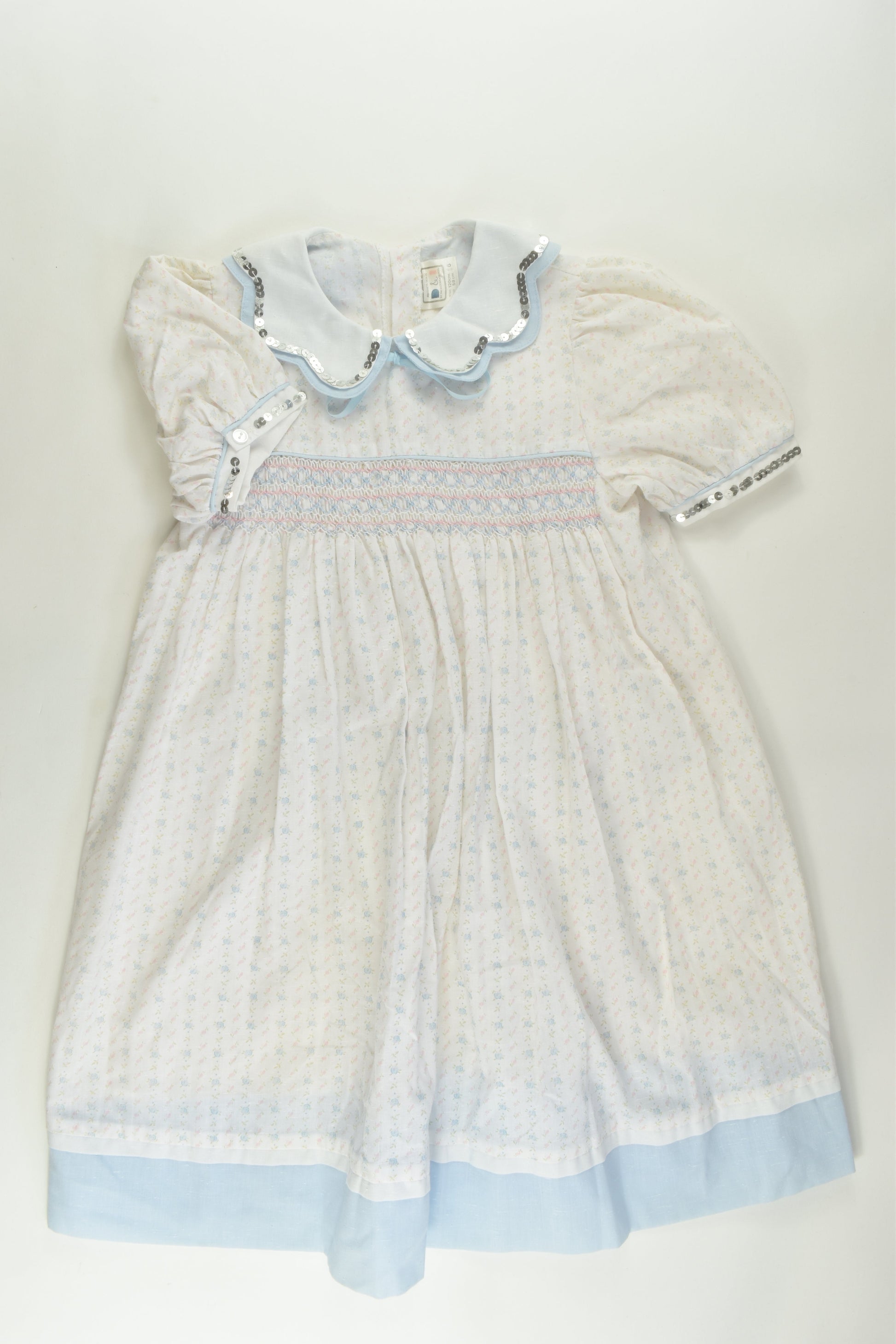 D&I Size 6 Vintage Smocked Dress