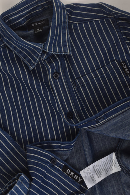 DKNY Size 6 Denim Shirt