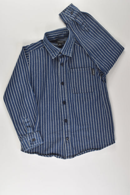 DKNY Size 6 Denim Shirt