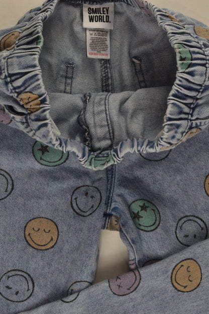 Next Size 8 'Smiley World' Denim Pants
