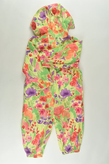 Next Size 0 Floral Outdoors Overalls