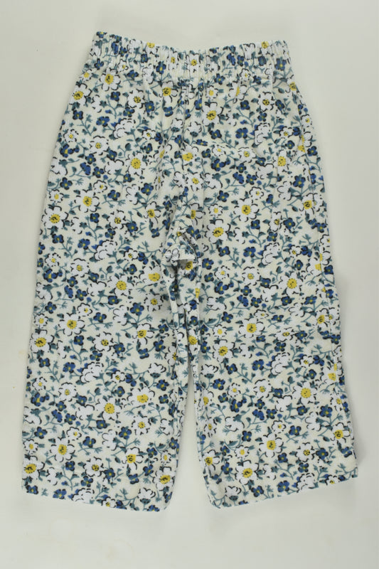 Handmade Size 0-1 Floral Cord Pants