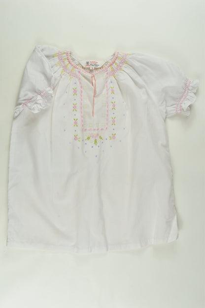 Daffodil Size 8 Hand Embroidered Blouse