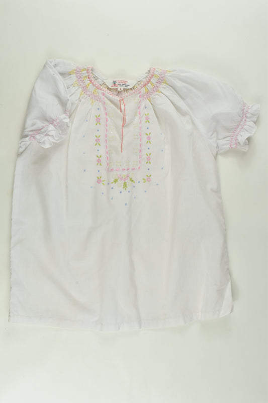 Daffodil Size 8 Hand Embroidered Blouse