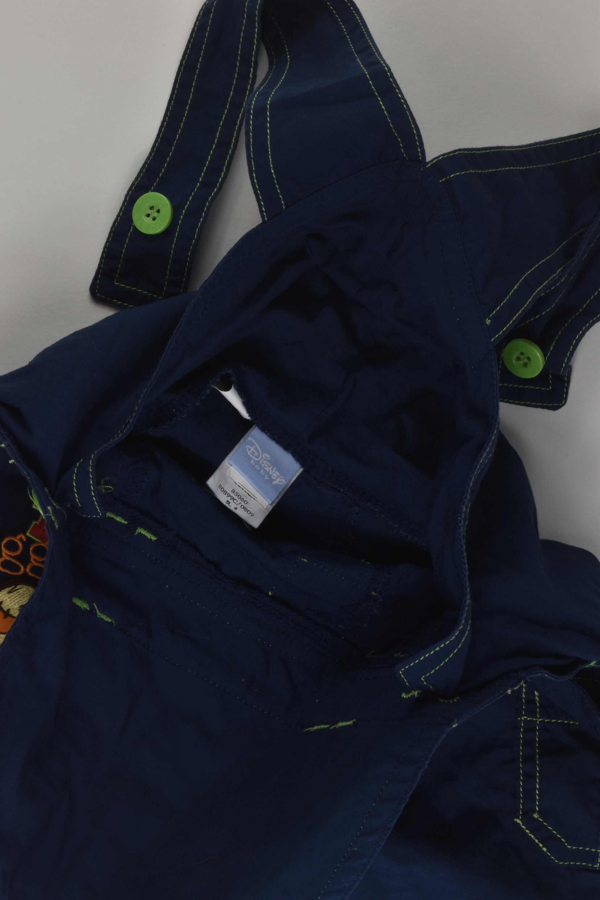 Disney Size 0 Tigger Short Overalls